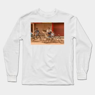 Pedicabs of Varanasi 01 Long Sleeve T-Shirt